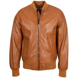 Ryan MA-1 Bomberjacke aus Leder in Tan