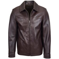 James Brown Harrington Lederjacke Herren