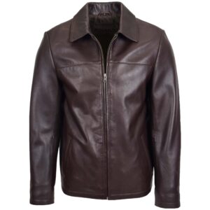 James Brown Harrington Lederjacke Herren