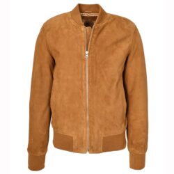 Herren Bomberjacke Ryan Cognac aus Wildleder