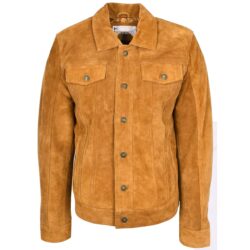 Herren Veloursleder Trucker Jacke Lee Rider Stil Timmy Tan