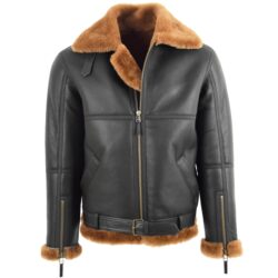 Herren RAF Lammfelljacke Tyler Braun