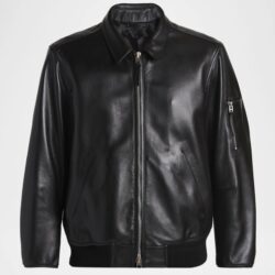 TOM FORD Herren Blouson Lederjacke in Schwarz