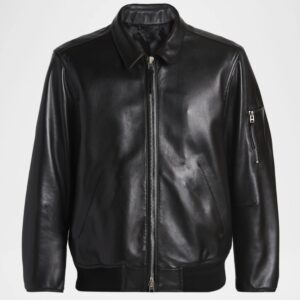 TOM FORD Herren Blouson Lederjacke in Schwarz