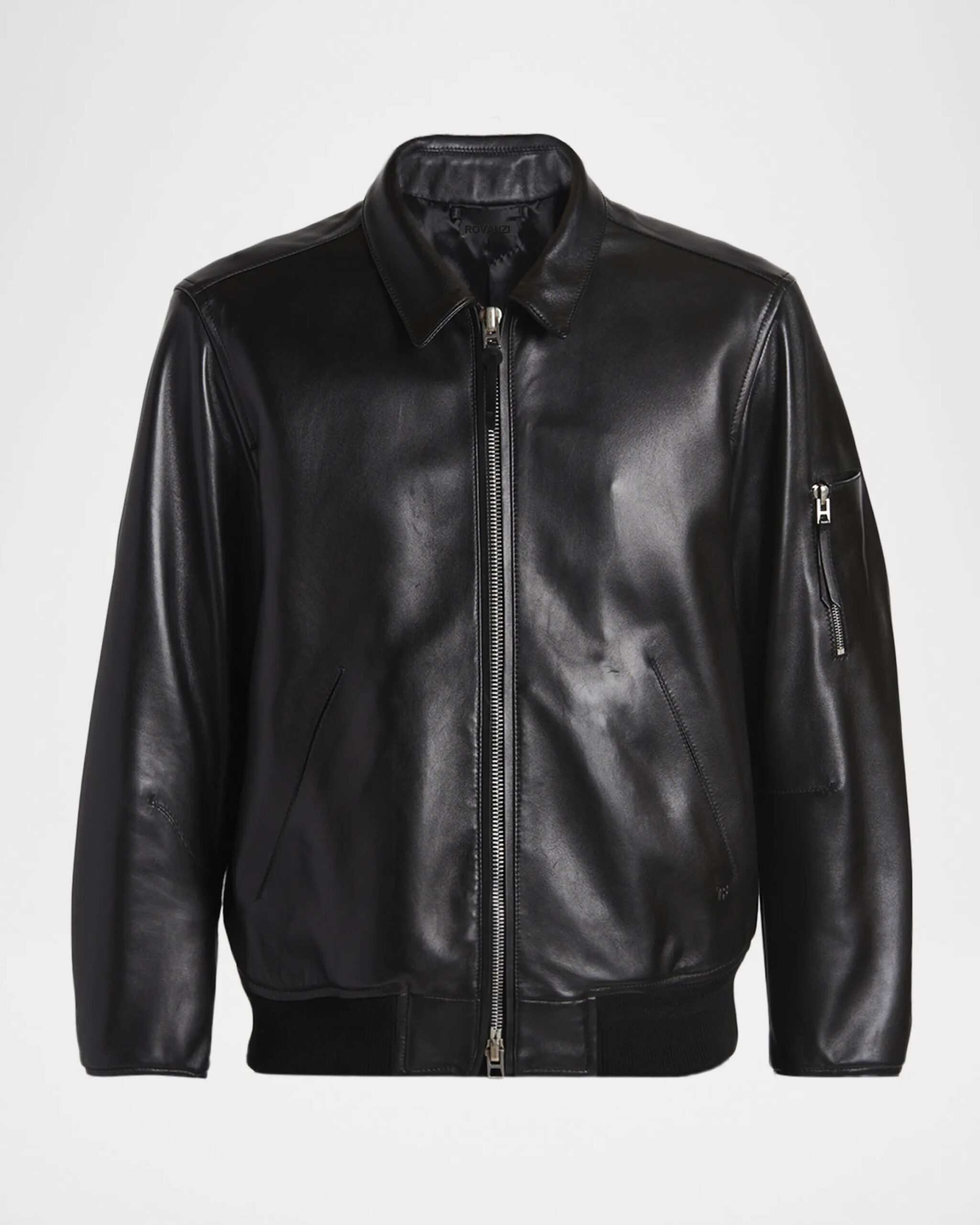 TOM FORD Herren Blouson Lederjacke in Schwarz