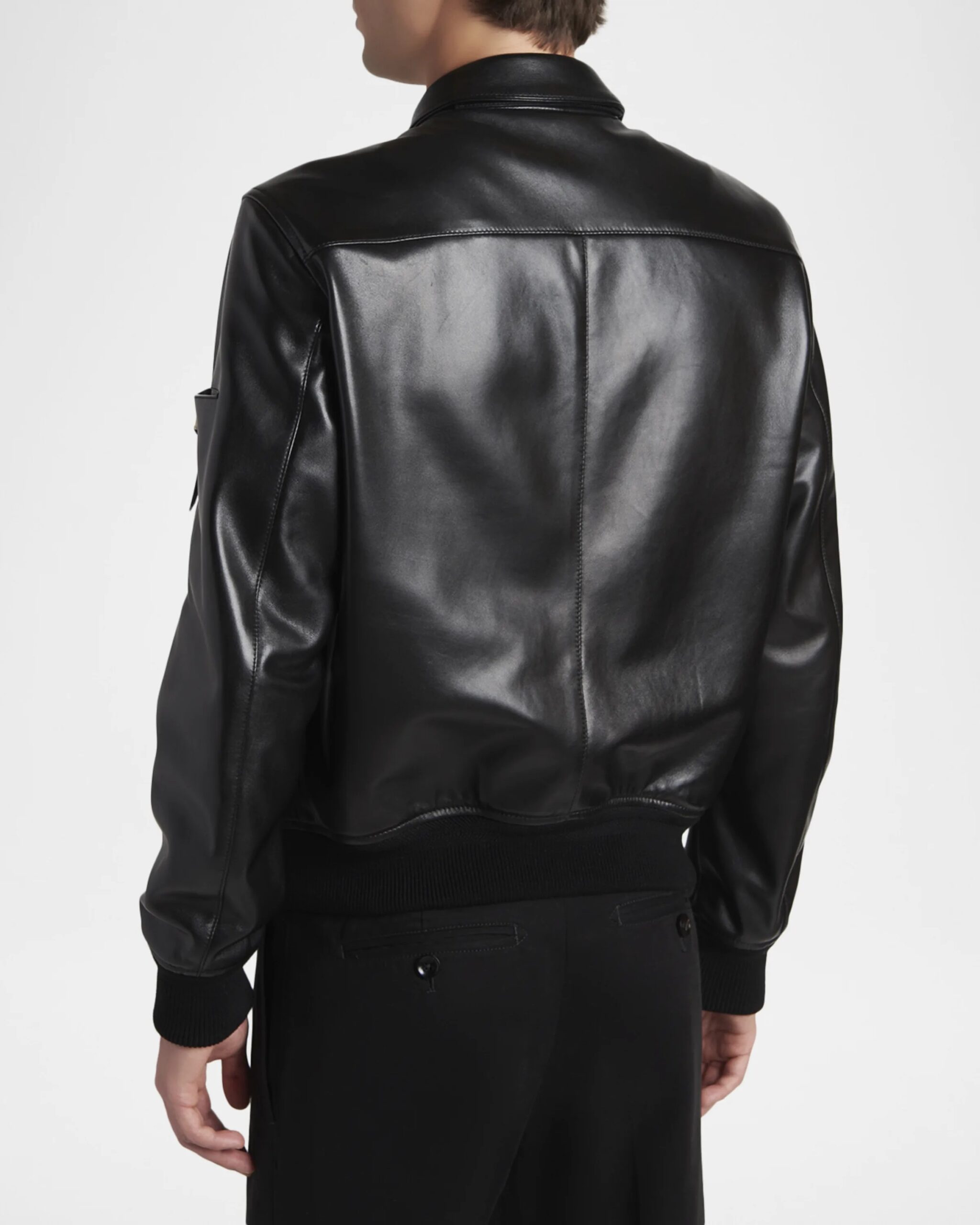 TOM FORD Herren Blouson Lederjacke in Schwarz - Image 3