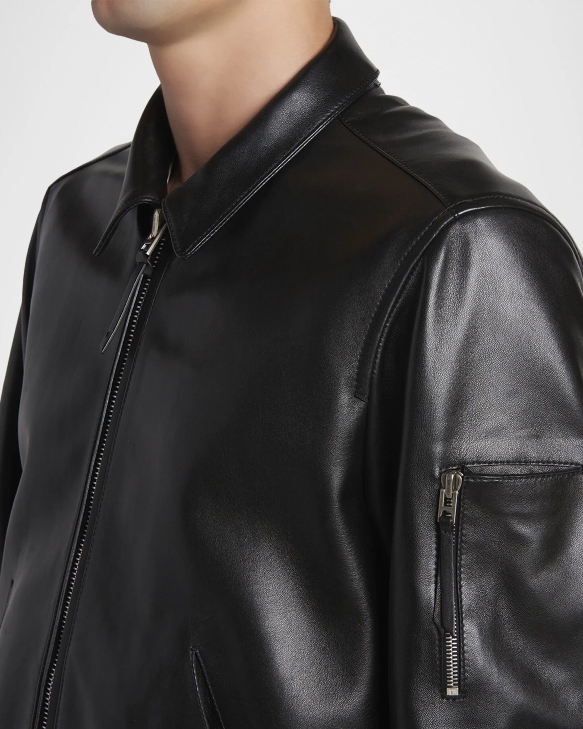TOM FORD Herren Blouson Lederjacke in Schwarz - Image 2