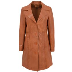 Damen Dreiviertel-Mantel Macey in Tan